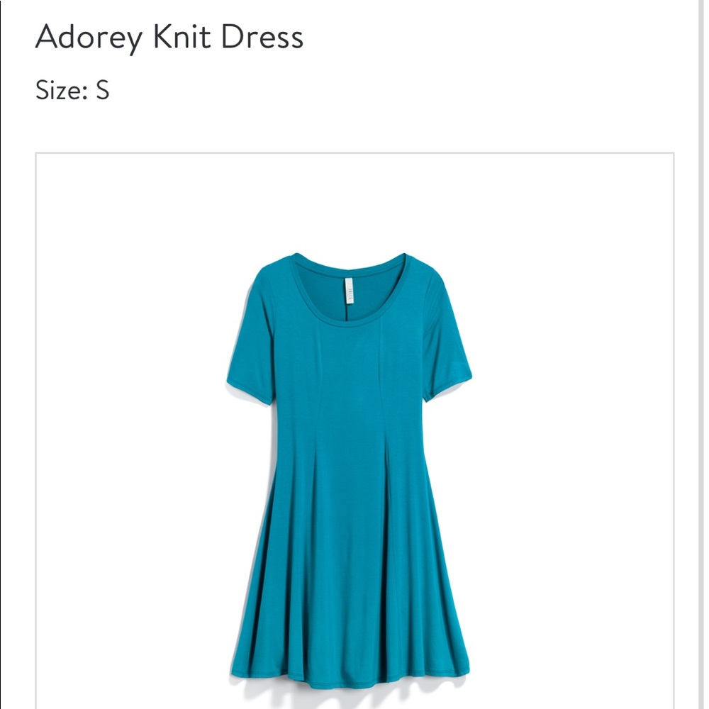 Turquoise Knit Dress